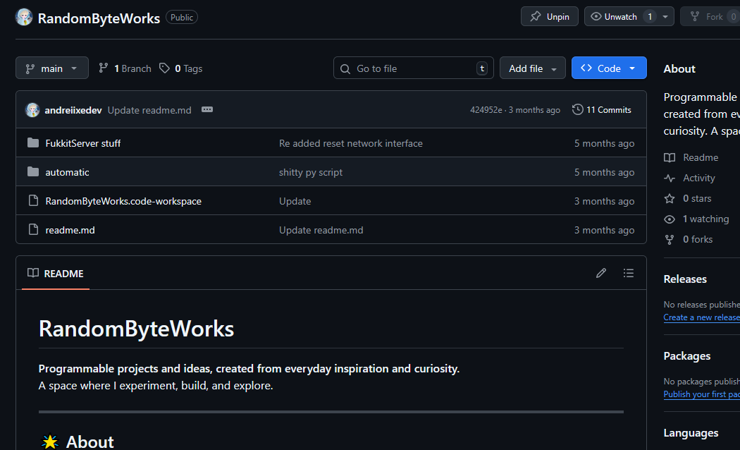 RandomByteWorks screenshot